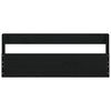 vidaXL Veggmonterte skohyller 2 stk svart 59x9x23 cm heltre furu