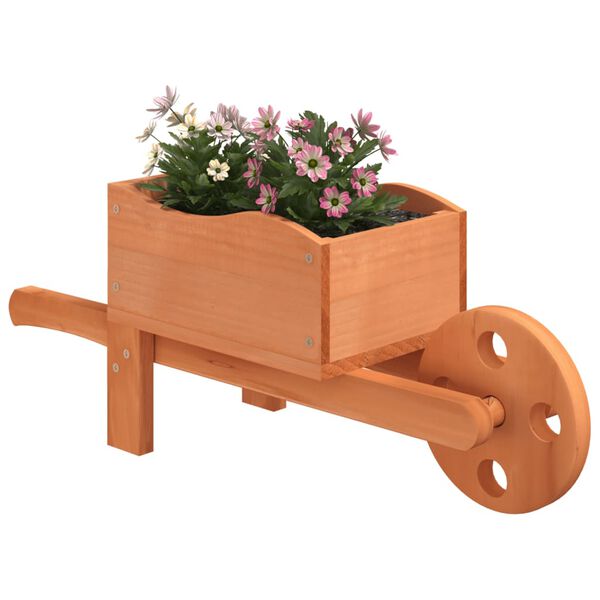 vidaXL Plantekasser trillebår 2 stk 47x15x19 cm heltre gran