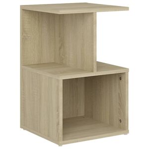 vidaXL Nattbord sonoma eik 35x35x55 cm konstruert tre