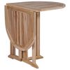 vidaXL Sammenleggbart sommerfuglbord for hage 120x70x75 cm heltre teak