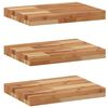 vidaXL Flytende hyller 3 stk 40x30x4 cm oljebehandlet heltre akasie