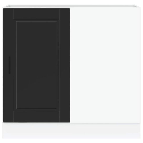 vidaXL Kj&oslash;kkenskap &laquo;Porto&raquo; svart konstruert tre