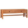 vidaXL TV-benk med skuffer 120x40x45 cm heltre teak