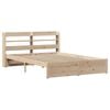 vidaXL Sengeramme med hodegavl 120x200 cm heltre furu