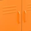 vidaXL Oppbevaringsskap oransje 60x35x56 cm stål