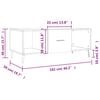 vidaXL Salongbord sonoma eik 102x50x40 cm konstruert tre
