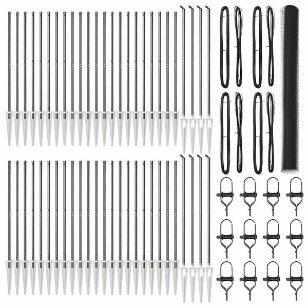 vidaXL Gjerdep&aring;le Gr&aring; 100 x 1,6 m (25 mm mesh) St&aring;l og PVC