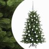vidaXL Kunstig juletre med julekuler 120 cm 150 LED-lys Varmhvit