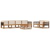 vidaXL Utend&oslash;rs sofa-sett 7 pcs Naturlig Solid akasietre