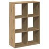 vidaXL Romdeler bokhylle artisan eik 69,5x29x103,5 cm konstruert tre