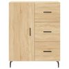 vidaXL Highboard sonoma eik 69,5x34x180 cm konstruert tre