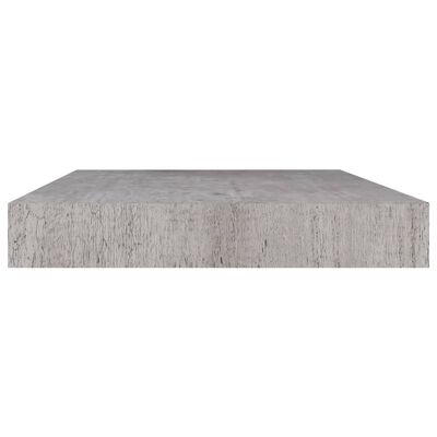 vidaXL Flytende vegghyller 4 stk betonggrå 50x23x3,8 cm MDF