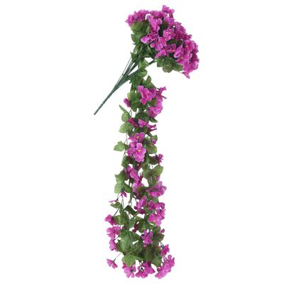 vidaXL Kunstige blomsterkranser 6 stk lyselilla 250 cm