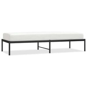 vidaXL Sengeramme i metall svart 75x190 cm
