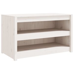 vidaXL Utekj&oslash;kkenskap hvit 106x55x64 cm heltre furu