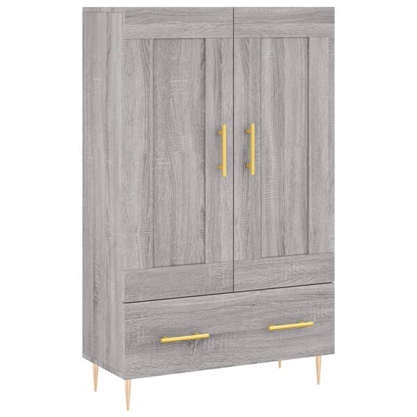 vidaXL Highboard gr&aring; sonoma 69,5x31x115 cm konstruert tre