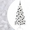 vidaXL Kunstig sammensatt juletre 150 cm 150 LED-lys Varmhvit