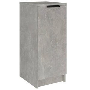 vidaXL Skoskap betonggr&aring; 30x35x70 cm konstruert tre
