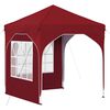 vidaXL Pop-up Festtelt 192 x 192 x 245 cm Burgunder