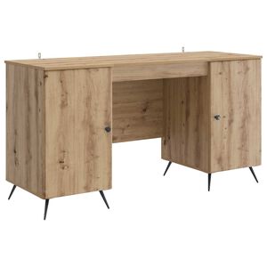 vidaXL Skrivebord Artisan eik 142,5 x 50 x 75 cm Konstruert tre