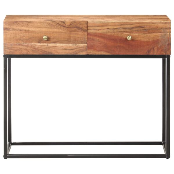 vidaXL Konsollbord 90x35x75 cm grovt akasietre