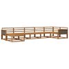 vidaXL Utend&oslash;rs sofa-sett 7 pcs Naturlig Solid akasietre