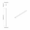 vidaXL Klesslanger 2 pcs s&oslash;lv 764 x 15 x 29 mm Aluminium Legering