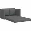 vidaXL Sammenleggbar Sofa seng M&oslash;rkegr&aring; 112 x 60 x 55 cm stoff