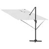 vidaXL Roma parasol Beige 286 x 285 x 265 cm Polyester og aluminium