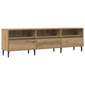 vidaXL TV-benk artisan eik 150x30x44,5 cm konstruert tre