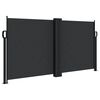 vidaXL Uttrekkbar sidemarkise 120x600 cm svart