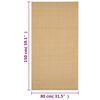 vidaXL Teppe naturlig sisal 80x150 cm