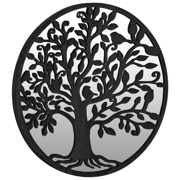 vidaXL Hagespeil svart 40x2,5 cm for utendørs bruk jern