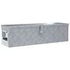 vidaXL Aluminiumsboks 80,5x22x22 cm s&oslash;lv