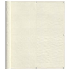 vidaXL Balkongskjerm kremhvit 120x700 cm 100% polyester oxford