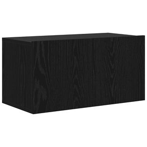 vidaXL TV-benksett Veggmontert Svart 60 x 30 x 30 cm Konstruert tre