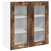 vidaXL Hengende skap R&oslash;kt eik 80 x 31 x 80 cm Konstruert tre
