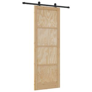 vidaXL Skyved&oslash;r ORKDAL Naturlig 83 x 232 cm Heltre furu