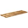 vidaXL Bordplate naturlig kant 110x40x2,5 cm grovt heltre mangotre