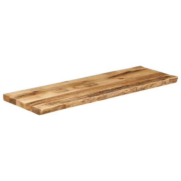 vidaXL Bordplate naturlig kant 110x40x2,5 cm grovt heltre mangotre