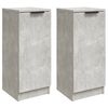 vidaXL Skjenker 2 stk betonggr&aring; 30x30x70 cm konstruert tre