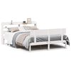vidaXL Sengeramme uten madrass hvit 120x200 cm heltre furu