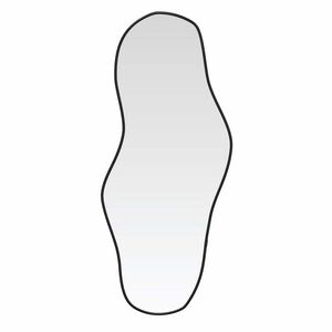 vidaXL Veggspeil svart 60x25 cm