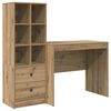 vidaXL Skrivebord Artisan Eik 135,5 x 50 x 127 cm 2 stk.