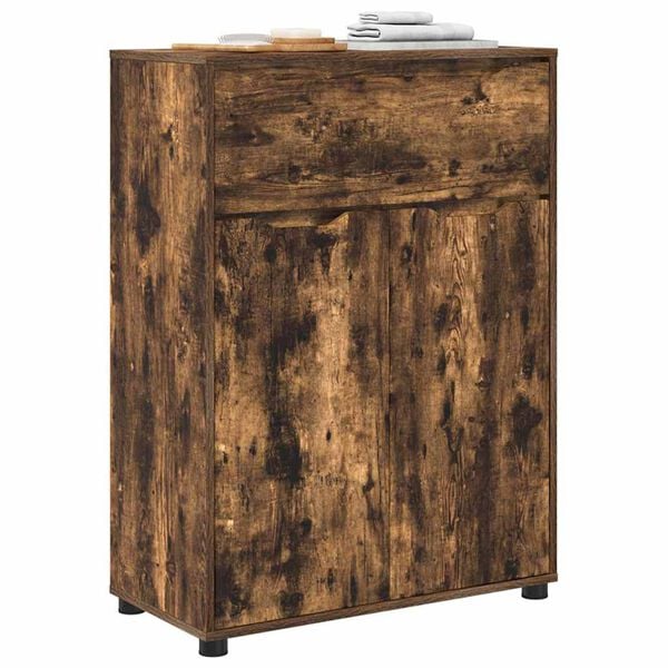 vidaXL Baderomsskap R&oslash;kt eik 72,5 x 36,5 x 100 cm Konstruert tre