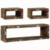 vidaXL TV-benksett 3 stk. Flerfarget 100 x 30 x 32 cm