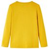 T-skjorte for barn med lange ermer oker 116