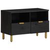 vidaXL TV-benk svart 70x33x46 cm konstruert tre