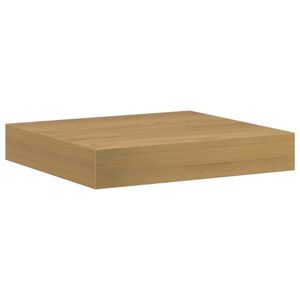 vidaXL Vegghylle Veggmontert Brun 23 x 23,5 x 3,8 cm Konstruert tre