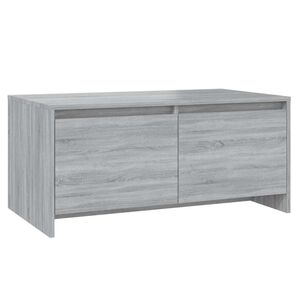 vidaXL Salongbord gr&aring; sonoma 90x50x41,5 cm konstruert tre